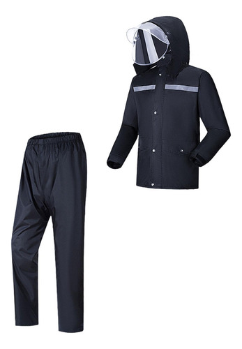 Traje De Lluvia Con Puños Ajustables, Impermeable Con