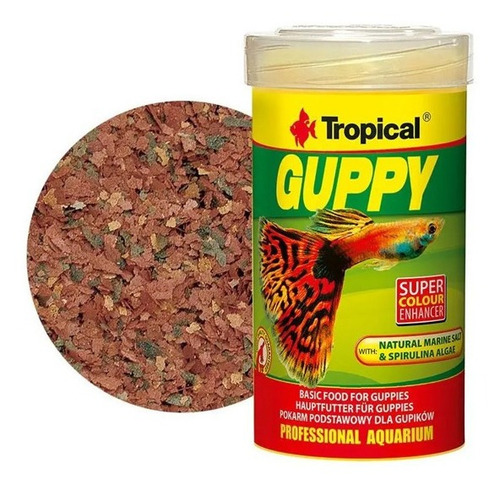 Alimento Tropical Peces Guppy 100 Ml / 20 Grs