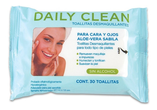 Toallitas Desmaquillantes Aloe-vera 30 Piezas