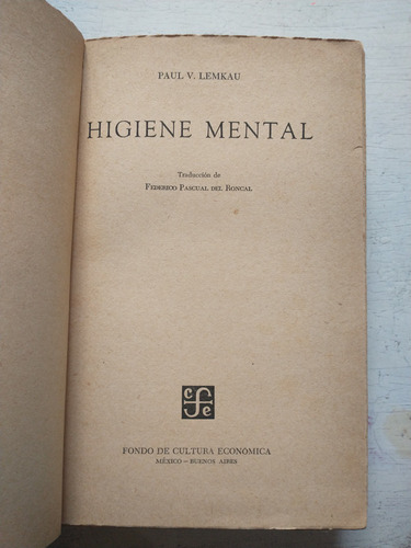 Higiene Mental Paul V. Lemkau