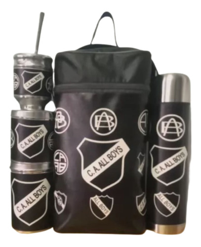 Equipo De Mate Completo Set Matero All Boys. Ecocuero