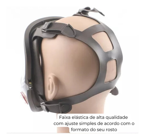 Máscara 6800 facial completa com máscara de filtro 5n11 com carvão ativo