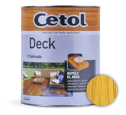 Protector Para Madera Cetol Deck Satinado 1 Lt - Prestigio