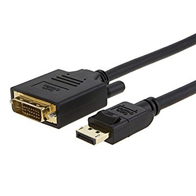 Cablecreation 6 Pies Displayport A Dvi, Chapado En Oro Están