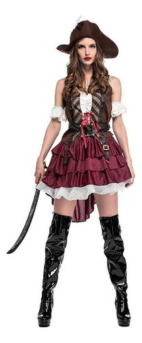 1 Disfraz De Pirata De Cosplay De Halloween Para Mujer