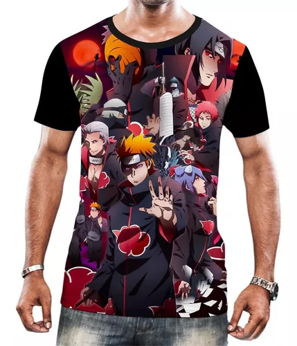 Camiseta Naruto Akatsuki Chemical - Preto