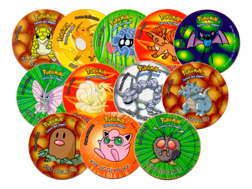 Coleção Pokémon Redondo Elma Chips Original