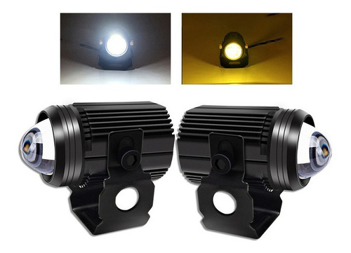 Par Faros De Lupa Para Auto Moto Antiniebla Ba20d H4 H6