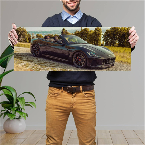 Cuadro 30x80cm Auto 2018 Maserati Grancabrio Mc 289