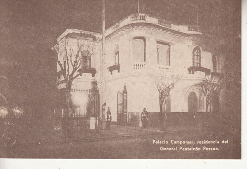 1935 Postal De Ute Palacio Campomar Expo Porto Alegre
