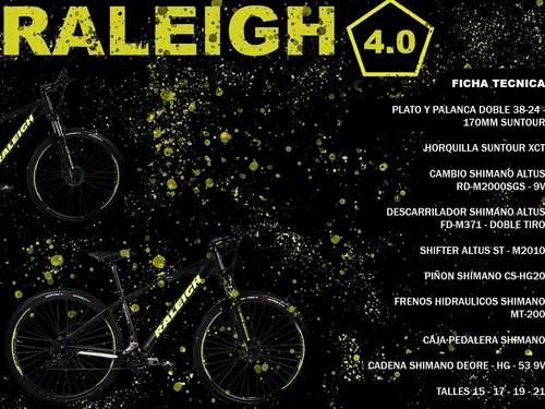 Bicicleta Mtb Raleigh Mojave 4.0 R29 F Hidr ulico. Gravedadx