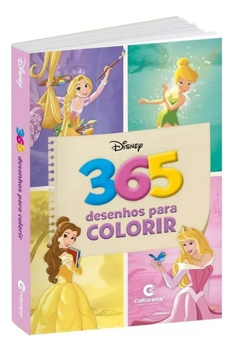 Kit 2 Livros 365 Desenhos Para Colorir Princesas Disney E Vista-me Bailarina Com 100 Adesivos