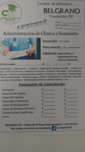 Curso De Secretariado De Clínicas Y Sanatorio Online!