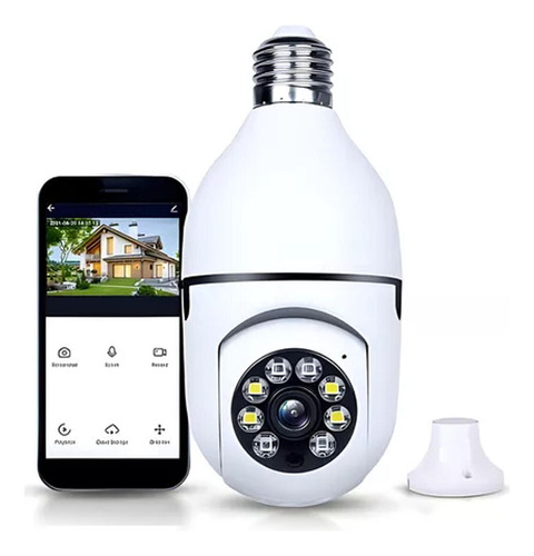 Cámara Ip Inteligente, Lámpara Panorámica, Wifi Y Espía