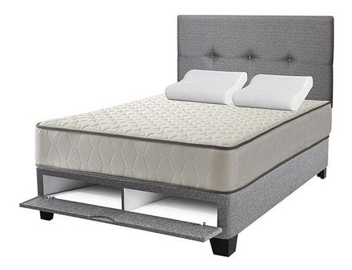 Juego De Dormitorio Forli 2plazas+colchón+cabecera+almohadas
