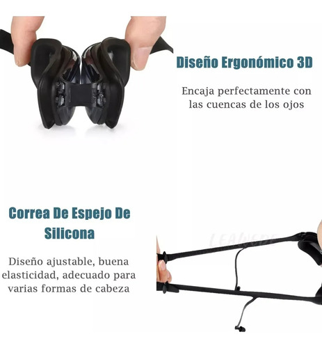 6 En 1 Kit Gafas De Natación Protección Uv Antiempaño Gogles