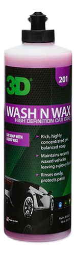 3d Wash  & Wax Shampoo De 473ml - Shampoo Para Auto Pcd 