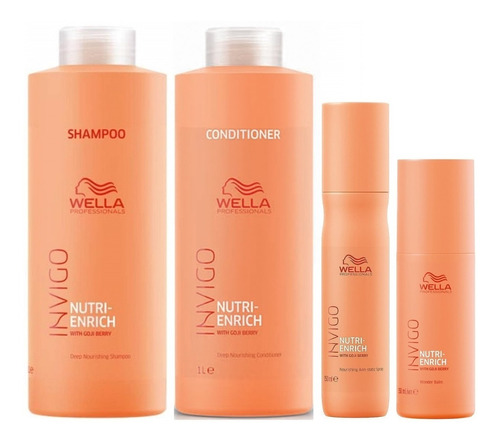 Shampoo Lt Condition Spray Bálsamo Wella Invigo Nutri Enrich