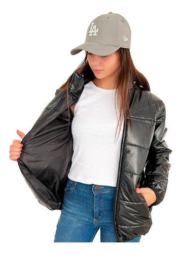 Imagen 5 de 9 de Campera Metalizada Mujer