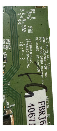 Placa Tcon Para Monitor Lg 32 32se3kd 6870c-0488a (Reacondicionado)