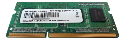 Memória Ram 4 Gb Ddr3l Pc12800 Cl11 Multilaser
