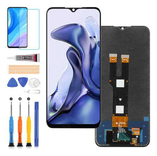 Srjtek Pantalla Para Zte Axon 50 Lite Blade V50 Design 4g Color Negro