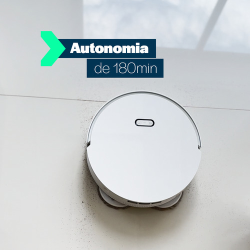 Robô Aspirador Inteligente Botman4 iCina Aspira Varre Passa Pano Autolimpante