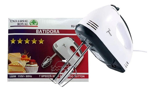 Batidora De Mano Universal Royal Iu-101 7 Velocidades 150w