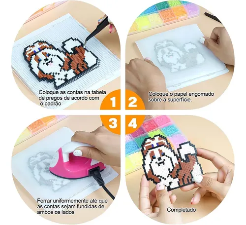 Conjunto De 7300 Peças Mini Hama Beads De 5 Mm Novo | Parcelamento