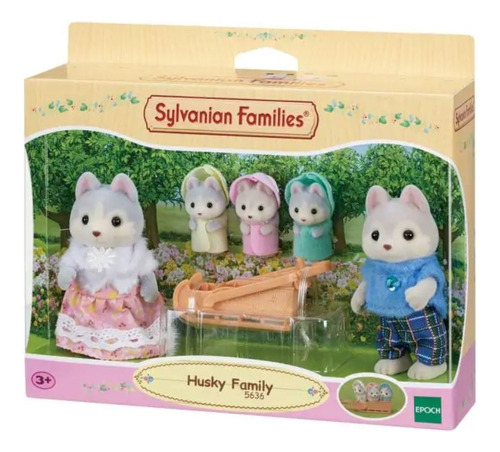 Ternurines Familia Husky Calico Critters Sylvanian Family