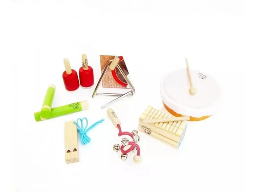 Kit Instrumentos Musicales Percusion Orquesta 7 Piezas