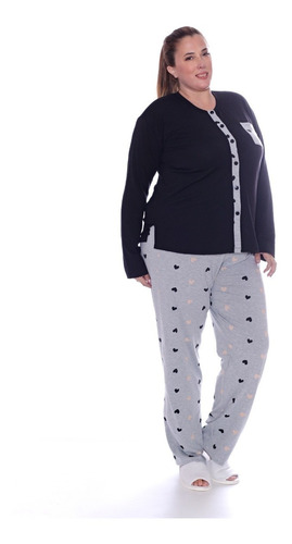 Pijama De Mujer Invierno Talles Super Especiales Art 807