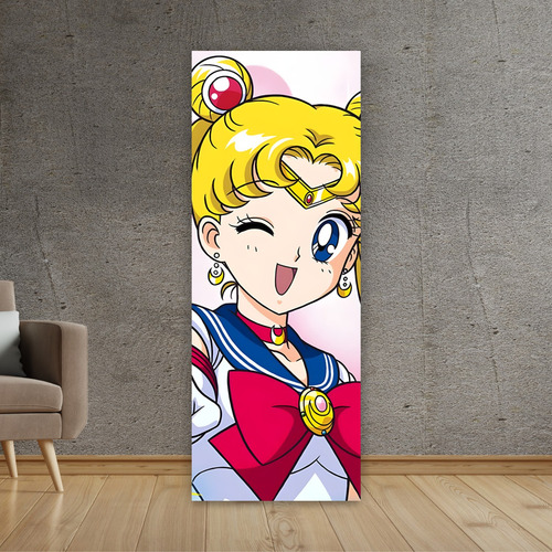 Imagen 3 de 8 de Cuadro Grande 30x80 Cm Sailor Moon Usagi Tsukino Animeras