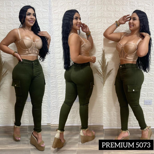 Imagen 5 de 10 de Studio Jeans Pantalon De Dama Levanta Cola Moda Colombiana