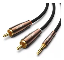 Comprar  Cable Audio Stereo Jack 3.5mm A 2 Rca, Cobre, 24k, 2 Metros