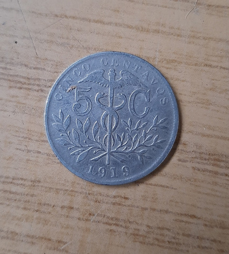 Moneda De 5 Centavos Año 1919
