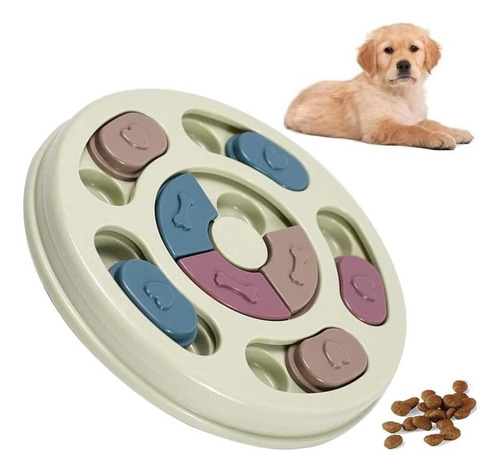 Plato Inteligente Puzzle Interactivo Abs Mascota Perro