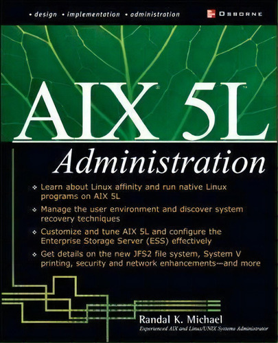 Aix 5l Administration, De Randal K. Michael. Editorial Mcgraw-hill Education - Europe, Tapa Blanda En Inglés