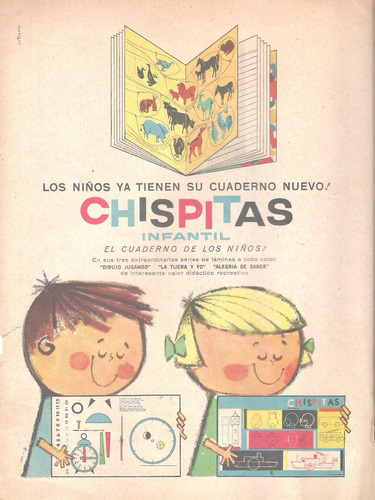 Papelería Billiken Publicidad Chispitas Cuaderno Infantil