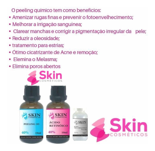 Peeling Profissional Kit 3d Completo Tratamento Melasma