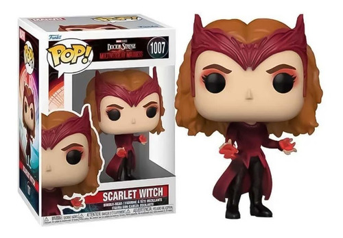 Imagen 4 de 4 de Figura De Accion Scarlet Witch 1007 En Doctor Strange Multiverse Of Madness Funko Pop