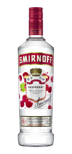 Vodka Sabor Raspberry 700 Cc X 1unidad Smirnoff