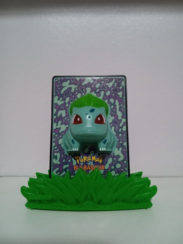 Pokemon 3d Power Cards 2000 Burger King Toy - Bulbasaur