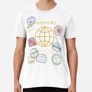 Remera Cupones De Viaje Para Pasaportes De Todo El Mundo. Al