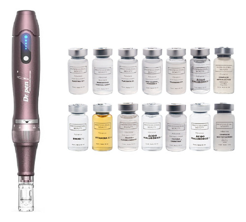 Dermapen Dr Pen A10 + Kit Completo Advance - 14 Activos