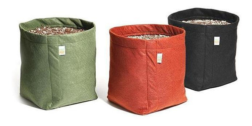 3 Vasos De Plantas Feltro 20 Litros Cultivo Decoração Mix