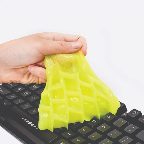 Imagen 3 de 5 de Limpiador Gel Slime Teclado Automovil Carro Rejilla Multiuso