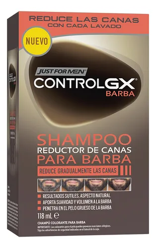 Just For Men Shampoo Control Gx Barba Desvanecedor De Canas