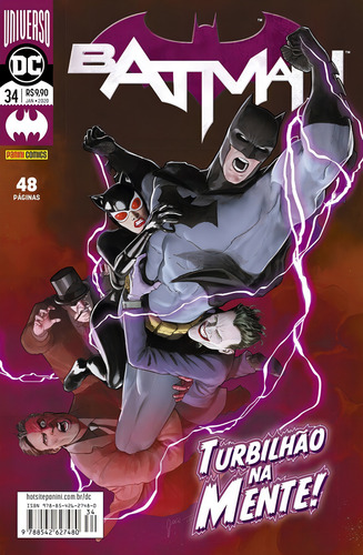 Batman: Renascimento - 34: Turbilhão na mente!, de King, Tom. Editorial Panini Brasil LTDA, capa mole em português, 2019