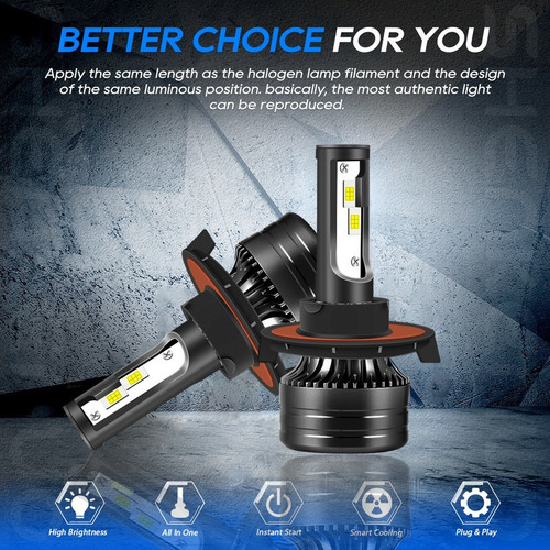28000lm Kit De Focos Led 9008 H13 Luz Alta Y Baja Para Ford